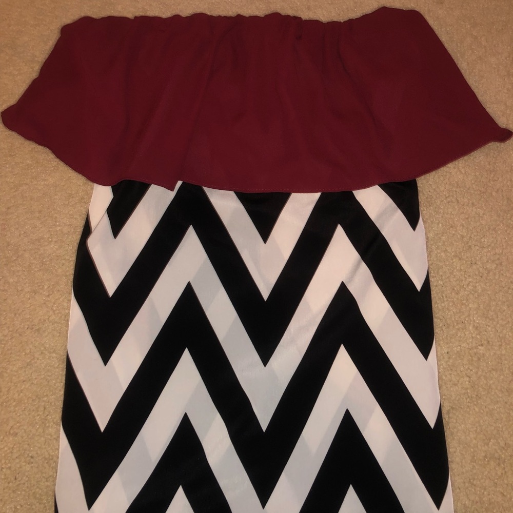 Strapless top